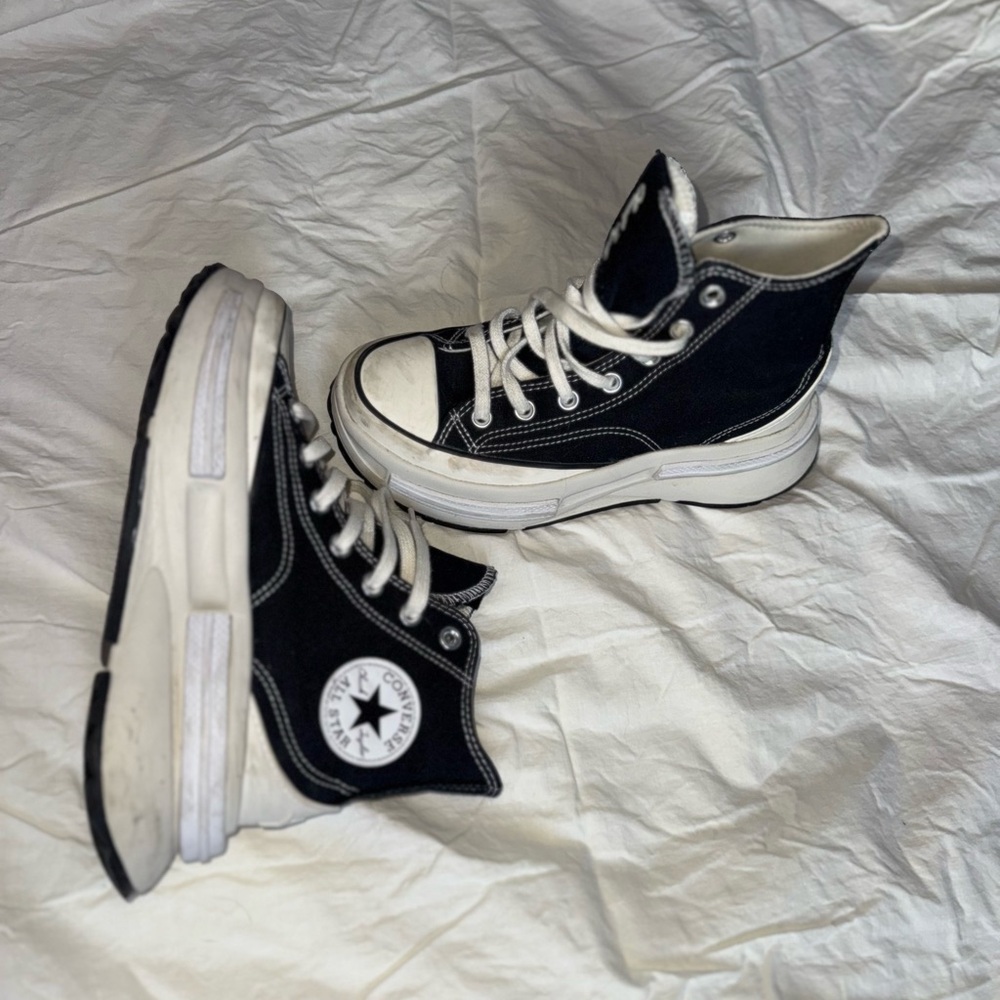Converse Black and White Platform Sneakers Iconic Design